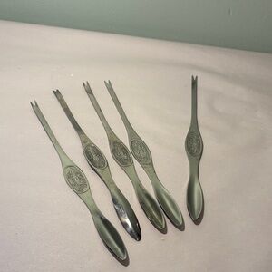 Stainless Steel Shellfish Utensil Forks - Set of 5
